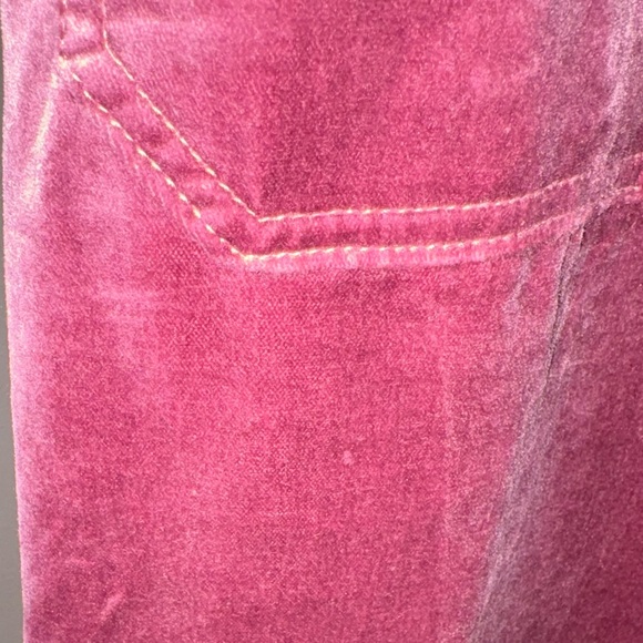 Anthropologie Maeve Colette Pink Purple Velvet Cropped Pants SZ 31 - Picture 12 of 13